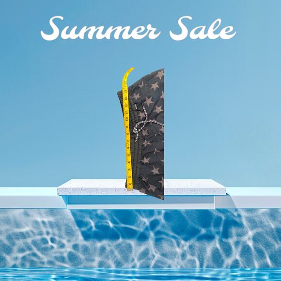 Hurley Swin Board Shorts Gray Stars Stripes American Phantom Drawstring Size S - Picture 11 of 12